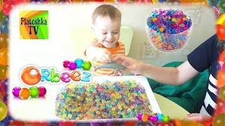 Бассейн с Орбиз  Достаем сюрпризы игрушки из шариков Орбиз Orbeez bath with toys