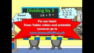 Three Times Tables Pong Ping division facts