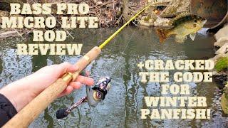 Review of the BPS Micro Lite Spinning Rod + Cracked the Code for Winter Panfish