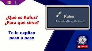 Explicación Rufus - Qué es - Cómo funcina - Te lo explico  Método definitivo