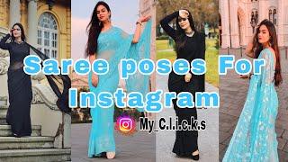 Top 10 Sareeposes idea  Saree Photo-shoot idea for Instagram   My Clicks Instagram