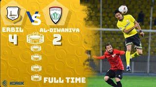 Erbil sport club vs al-diwaniya یانەی وەرزشی ھەولێر بەرمبەر دیوانیە نادی اربیل نادی دیوانیە 2022