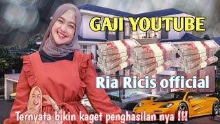 Terbaru  PENGHASILAN YOUTUBE Ria Ricis official  ternyata bikin kaget dengan gaji nya.