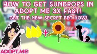 GET A LOT OF SUNDROPS NOW FOR THIS NEW SECRET PET IN ADOPT ME️New Garden Hop Obby Update #adoptme