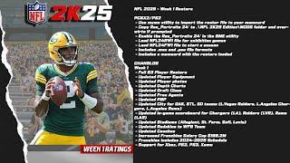 NFL 2K25 - Week 1 Ratings Available Now