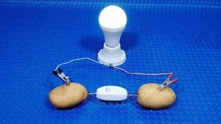 How To Generate Free Electricity from two potatoes 100%  Simple Tips