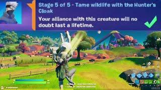 Tame Wildlife with the Hunters Cloak - Fortnite