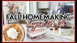 FALL HOMEMAKING 2024  FALL DECORATING CLEANING MOTIVATION + COOKING