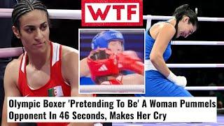 Female Boxer Gets HURT By Transgender At Woke Olympics QUITS In Tears After Being HIT By A Man