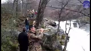 Veteranos de Malvinas hicieron el cambio de Bandera en el Lago del Desierto