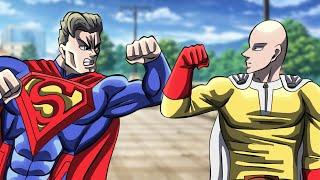 Saitama VS Superman - fan Animation  one punch man