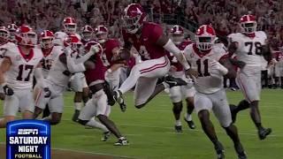 Jalen Milroe SHOWS OFF his legs on Alabamas 1st drive vs. Georgia  ESPN College Football