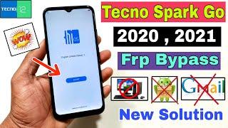 Tecno Spark Go 2020 2021 FRP Bypass  New Trick  Tecno Spark Go KE5 Google Account Bypass 