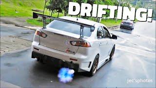 BEST OF Mitsubishi Lancer SOUNDS Compilation - Anti-Lag Flames Drifting