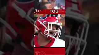 Brock Bowers score CLUTCH 40 YARD TOUCHDOWN to beat Auburn 27-20 #shorts #georgia #football