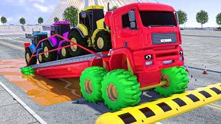 Long Kamaz Big Kamaz Crane Sport Car JCB - monster truck assembly  Wheel City Heroes