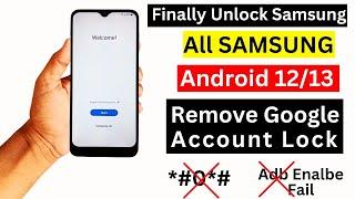 Finally  Without Pc  All Samsung Frp Bypass Android 1213  Samsung Google Account Remove Trick
