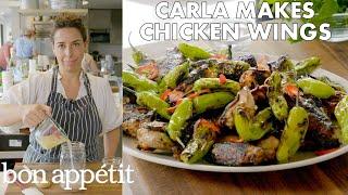 Carla Makes Grilled Chicken Wings with Shishito Peppers  From the Test Kitchen  Bon Appétit