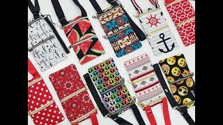 How to make a cell phone pouch with cotton fabric. Easy and fast fabric crafts. Make and sell.