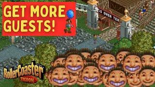 FIVE WAYS You Can ATTRACT MORE GUESTS in Rollercoaster Tycoon Classic