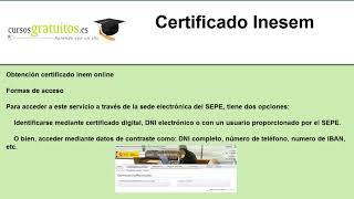 Certificado inem