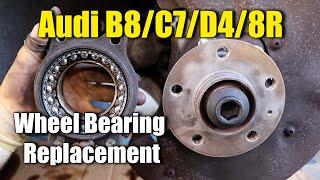 2009-2016 Audi A4 B8 Wheel Bearing Replacement Fast Method A4 A5 A6 A7 A8 Q5 Porsche Macan