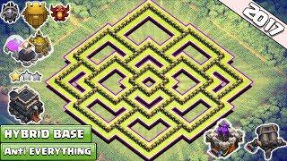 New TH9 TrophyFarming Base 2017  Anti 2 Star Anti Valkyrie Anti GOHOVA Anti GOVAWI Anti Everthing