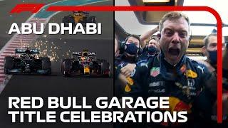 Red Bull Garage Watches Dramatic Final Lap  2021 Abu Dhabi Grand Prix