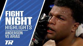 Jared Anderson Makes Arias Quit After Beating Him for  3 Straight Rounds  FIGHT HIGHLIGHTS