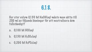 Fullständig lösning till uppgift 6.18 i Ehinger Kemi 1 NA förlag