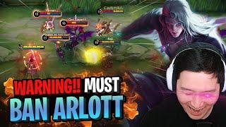 You Must Learn This OP Hero Arlott Build and Gameplay  Mobile Legends