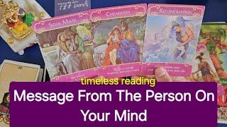 Message From The Person On Your Mind ️ Psychic Tarot Reading  ️ Timeless