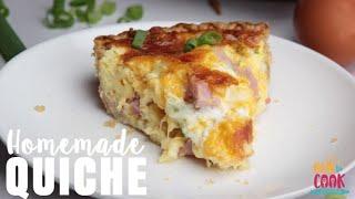 Easy Classic Quiche Recipe Step-by-Step  HowToCook.Recipes