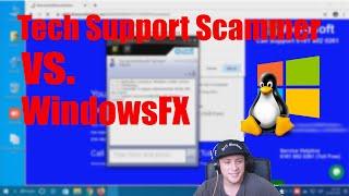 Tech Support Scammer vs LinuxFX