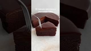 Amazing 10 minute microwave chocolate cake #easyrecipe #chocolatecake