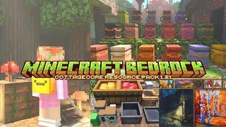 5 cottagecore addon and texture packs for minecraft pebedrock 1.21+ 