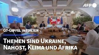 G7-Gipfel Staatschefs beraten zu wichtigen globalen Themen  AFP