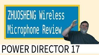 ZHUOSHENG Wireless Lavalier Lapel Microphone