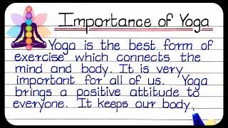 Importance Of Yoga Essay  Essay On Importance Of Yoga In English  yoga essay