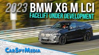 2023 BMW X6 M LCI Facelift Spied Testing At The Nürburgring