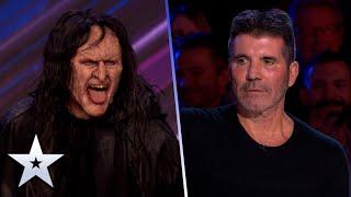 The Witch TERRIFIES Simon Cowell to the CORE  Auditions  BGT 2022