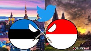 Average Estonian Vs Indonesian Twitter Arguement Countryballs