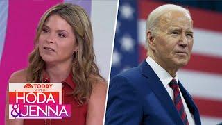 Jenna Bush Hager reacts to Biden exiting the race for president