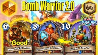 NEW Bomb Warrior 2.0 Deck Is Back In 2024 With Crazy OP Cards At Perils in Paradise  Hearthstone