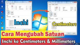 Cara Mengubah Margin Inchi ke cm dan mm di Microsoft Word