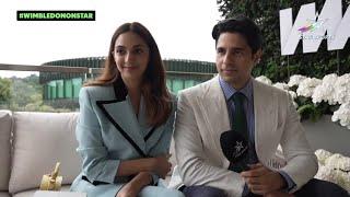 SIDKIARA INTERVIEW - Sidharth Malhotra and Kiara Advani at Wimbledon 2024