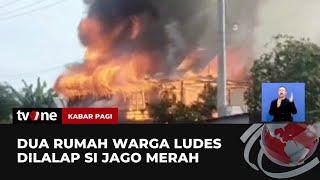 Dua Rumah Warga di Pinrang Hangus Terbakar  Kabar Pagi tvOne