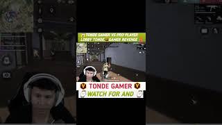 TONDE GAMER VS PRO PLAYER LOBBY TONDE GAMER REVENGE #shorts #viral #freefireshorts