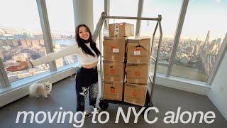 moving into my new NYC apartment  MOVING ALONE AT 19 ep.2