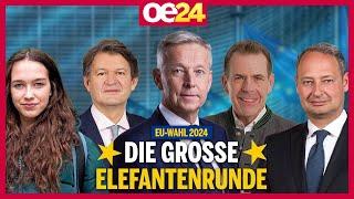 Die oe24.TV-Elefantenrunde zur EU-Wahl 2024